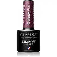 Claresa SoakOff UV/LED Color Galaxy gélový lak na nechty odtieň Red 5 g