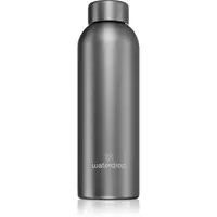 Waterdrop Thermo Steel Metal fľaša na vodu z nehrdzavejúcej ocele farba Charcoal 600 ml