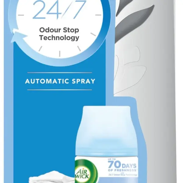AIRWICK Automatický difuzér Freshmatic biely s náplňou Bielizeň vo vánku 250 ml