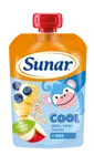 SUNAR Cool ovocná kapsička čučoriedka, banán, ovsené vločky 12m+ 110 g
