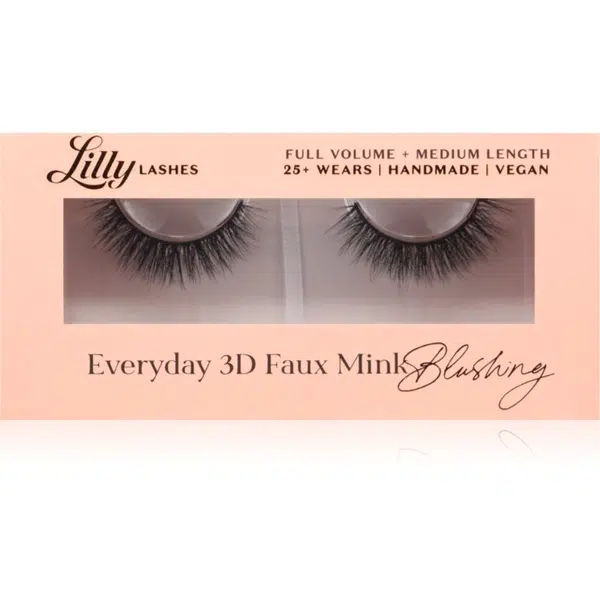Lilly Lashes Everyday 3D Faux Mink umelé mihalnice typ Blushing 1 pár