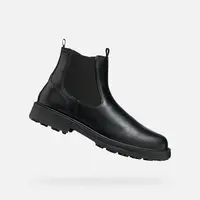 Black men's ankle boots Geox Lagorai + Grip A - Men's
