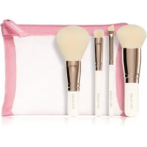 BrushArt Basic On-the-go Glam mini make-up brush set cestovná sada štetcov s taštičkou mini