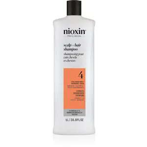 Nioxin System 4 Scalp + Hair Shampoo jemný šampón pre farbené a poškodené vlasy 1000 ml
