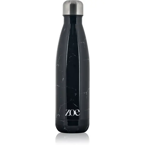 ZOE Stainless Steel Insulated Water Bottle fľaša na vodu z nehrdzavejúcej ocele farba Black 500 ml