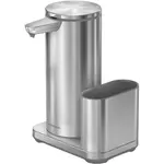 Simplehuman 414 ml + držiak výlevky - nerezová oceľ - Bezdotykový dávkovač mydla