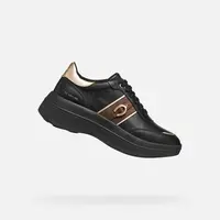 Black women's sneakers Geox Spherica ECUB-3 - Women's