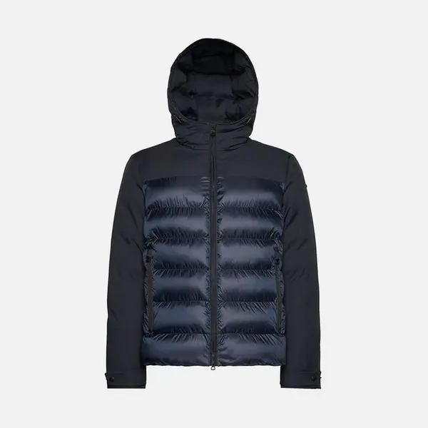 Blue men's jacket Geox Sapienza Hoojkt - Men