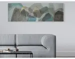 Ručne maľovaný obraz Abstrakce I 150x50 cm, 3D štruktúra%