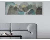 Ručne maľovaný obraz Abstrakce I 150x50 cm, 3D štruktúra%