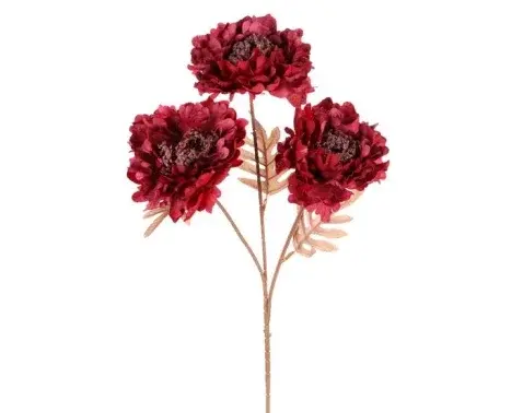 Umelá kvetina Chryzantéma 62 cm, bordó%
