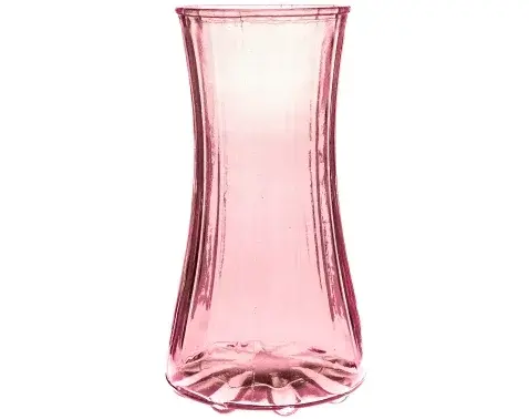 Sklenená váza Nigella 23,5 cm, ružová%