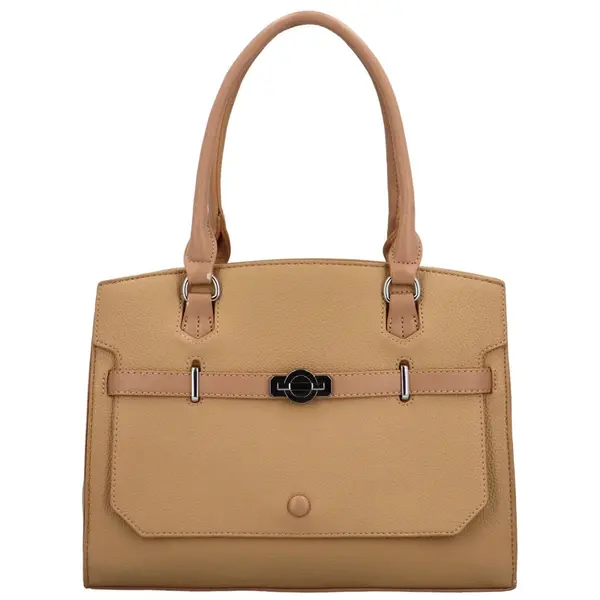 Dámska kabelka do ruky tmavobéžová - Maria C Marlowe