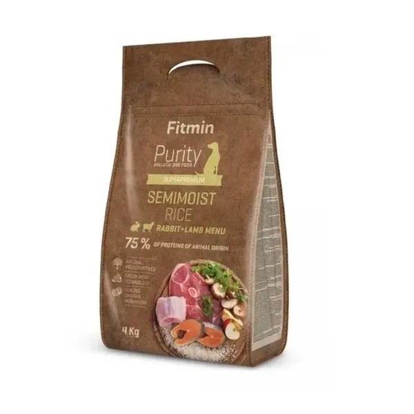 Fitmin Dog Purity Rice Semimoist Rabbit & Lamb 4 kg