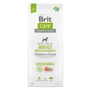 Brit Care Dog Sustainable Adult Medium Breed Chicken & Insect 12 kg