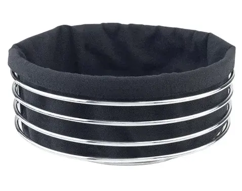 Kôš na pečivo LifeStyle, guľatý čierny%