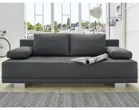 Rozkladacia pohovka Luzio, tmavo šedá látka%