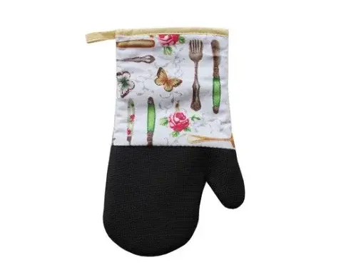 Kuchynská rukavica 31 cm, neoprén, príbor%