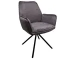 Jedálenská stolička Miracle, tmavo šedá látka%