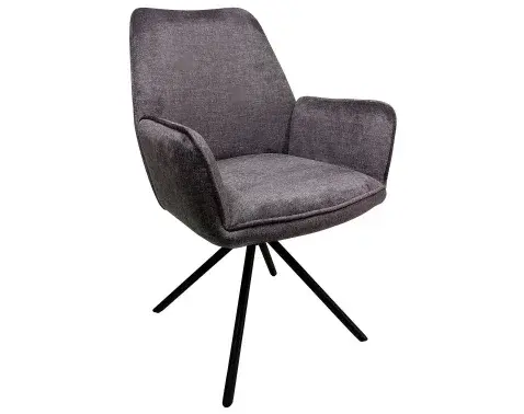 Jedálenská stolička Miracle, tmavo šedá látka%