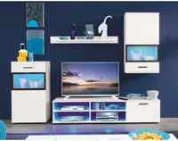 Sada LED osvetlenie (6 ks) modré svetlo%