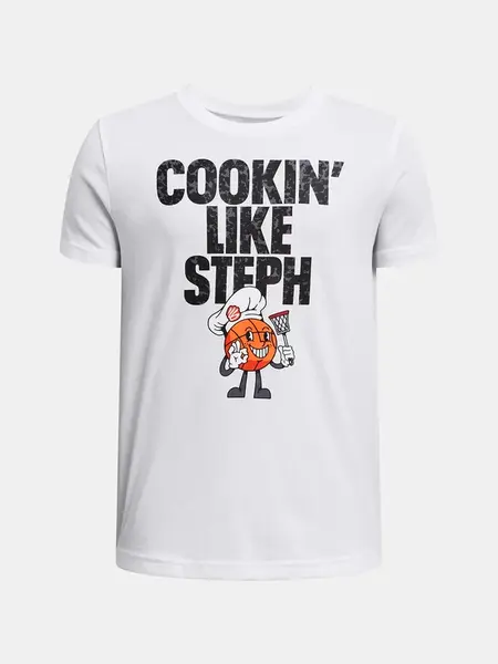 Chlapecké tričko Under Armour Curry Chef Tee-WHT - Kluci