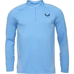 CASTORE SEAMLESS 1/4 ZIP LS TOP Pánske športové tričko, svetlomodrá, veľkosť