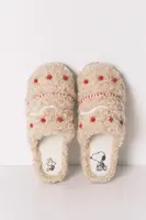 Pantofle women'secret MULTI WILD RED béžová barva, 4992584