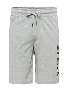 ALPHA INDUSTRIES Nohavice  sivá / čierna