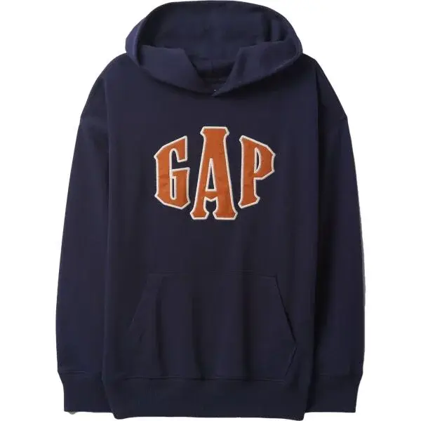 GAP JAPAN FASHION LOGO Chlapecká mikina, tmavě modrá, velikost