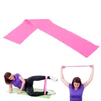 Posilovací guma inSPORTline Hangy Light 90x7,5 cm / 3,4 kg růžová
