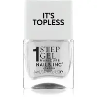 Nails Inc. It’s Topless gélový lak na nechty pre dlhotrvajúci efekt odtieň Mia 14 ml