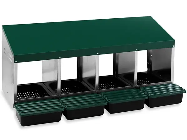 Snáškové hnízdo pro slepice 10103 4-místné, se sběrným košem