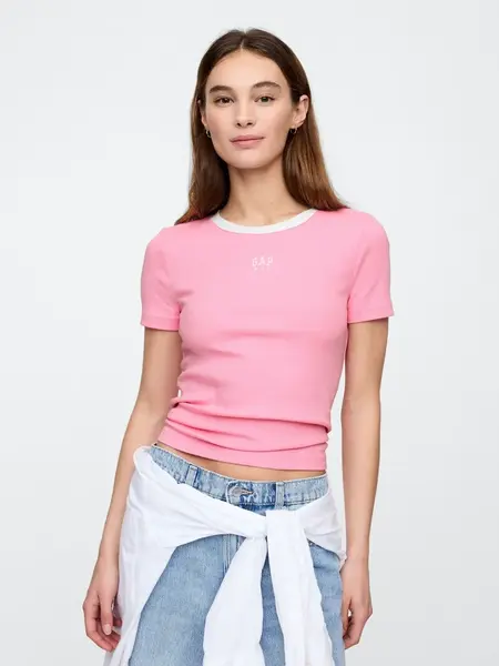 GAP Dámské Crop tričko s logem 637782-05 Velikost: XL