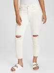 GAP Džíny slim boyfriend white dest - Dámské