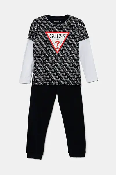 Dětská bavlněná tepláková souprava Guess