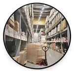 Ploché bezpečnostní zrcadlo Ø 60 cm