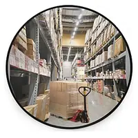 Ploché bezpečnostní zrcadlo Ø 60 cm