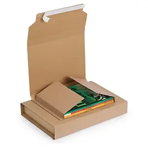 25 x Zásilkové obaly na knihy 406x302mm, samolepicí uzávěr, hnědé