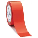 6 x Tichá lepicí PVC páska 50mm, návin 66m, červená, tloušťka 35µm | RAJA