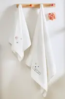 Dětská dárková sada ručník a osuška CIRCUS, 2 ks Smetanová Sada (ručník 50x90cm, osuška 70x130cm)