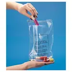 400 x Ploché sáčky 800x800mm, s bezpečnostními informacemi, 75% recyklované, materiál LDPE, tloušťka 50µm | RAJA