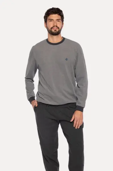 Pánské pyžamo FREDERICO 3XL Šedá