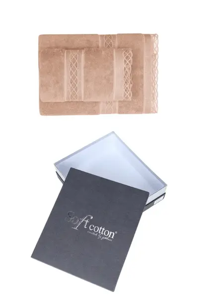 Dárkové balení ručník a osuška SELYA, 2 ks Bronzová