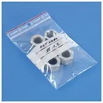 Uzatvárateľný ZIP sáčok 230x320mm, popisovateľný, 50% recyklovaný, materiál LDPE, hrúbka 100µm | RAJA