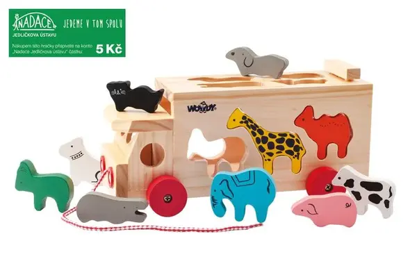 Kamión s vkladacími tvarmi – zvieratká