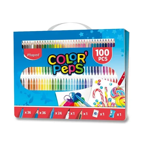 Výtvarná súprava Color’Peps Box – 100 ks