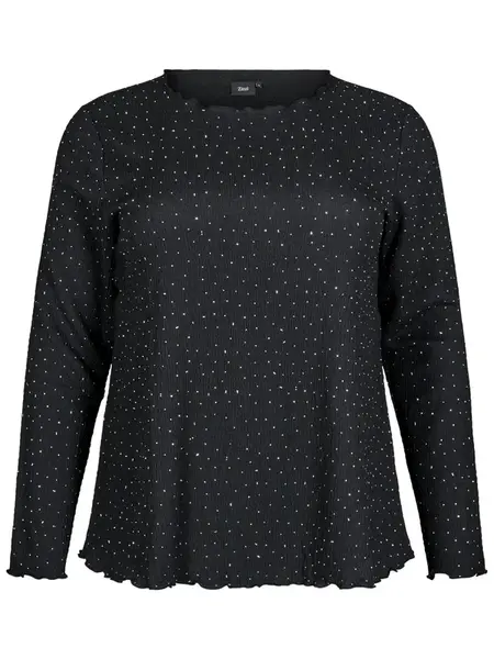 Zizzi Blúzka 'Calaura'  čierna / biela