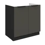 Spodní skříňka pod dřez Aria 80 ZL 1S BB - Premium Box Barva korpusu: Černá, Barva dvířek: GR - Graphite AFM