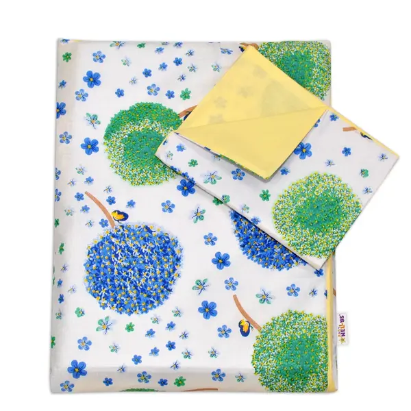 Mamo Tato 3-dílný set do postýlky s mantinelem - Pampelišky modré